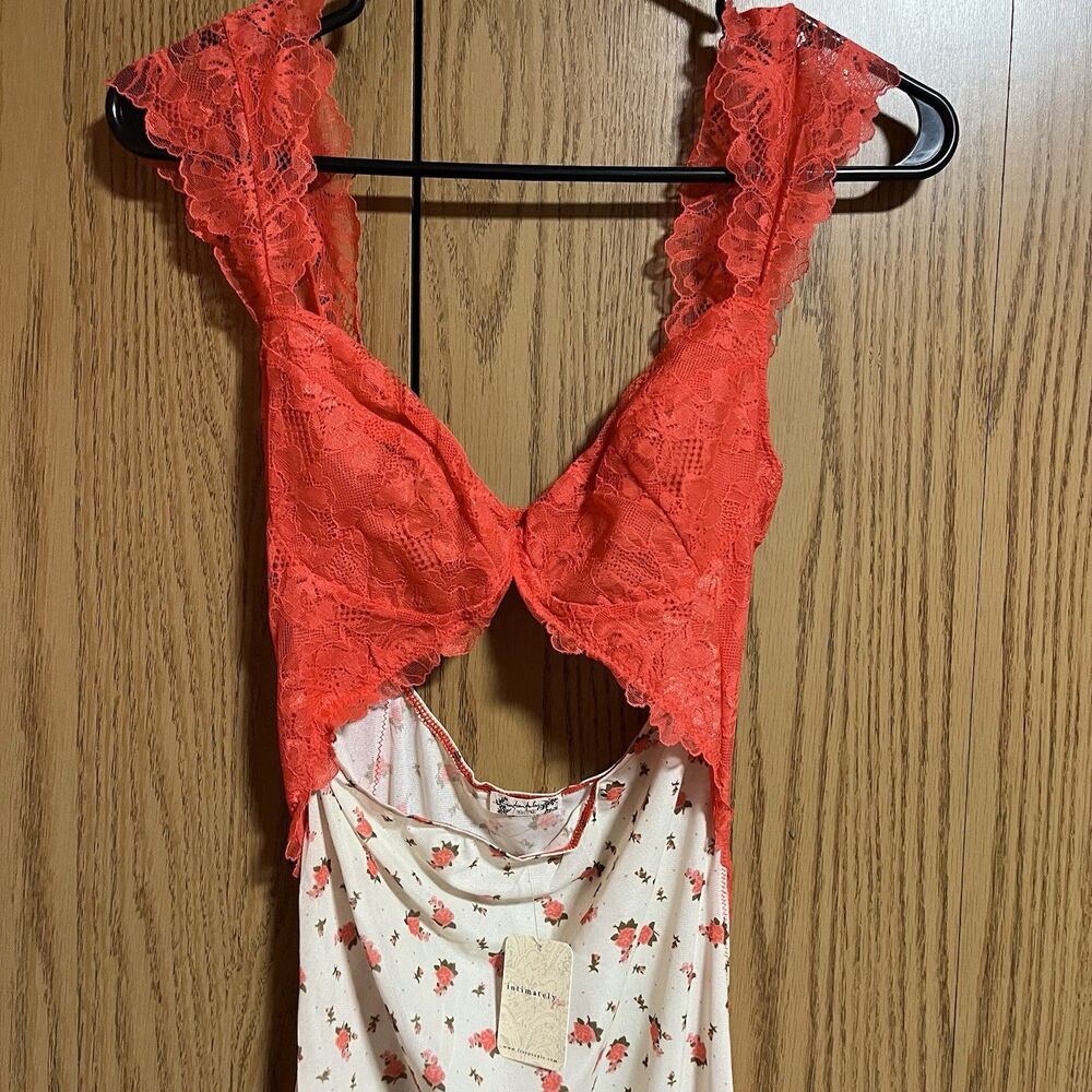 NWT Free People Suddenly Fine Maxi Slip Dress Women’s Small Red - Picture 3 of 8
